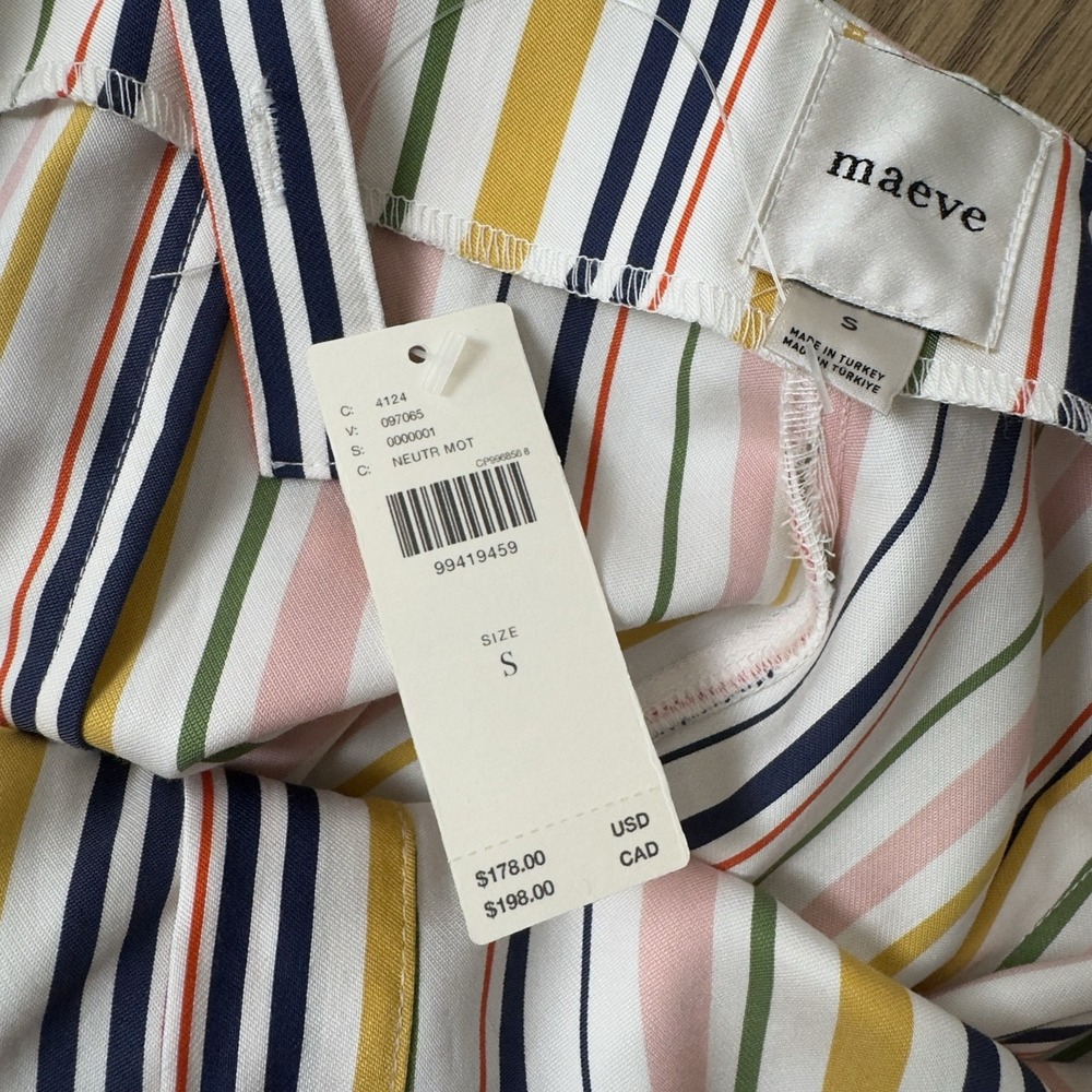 NEW Maeve Anthropologie Jumpsuit Womens S Multi Color Wide Leg Whimsical Boho - Picture 10 of 16